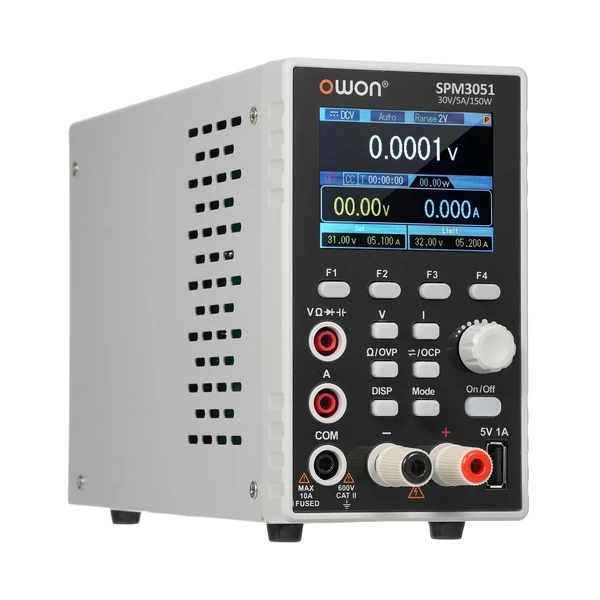 OWON programozható laboratóriumi tápegység (0-30V 0-5A) - SPM3051