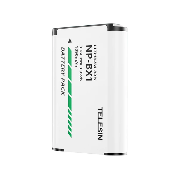TELESIN NP-BX1 1090mAh fényképezőgép újratölthető akkumulátor