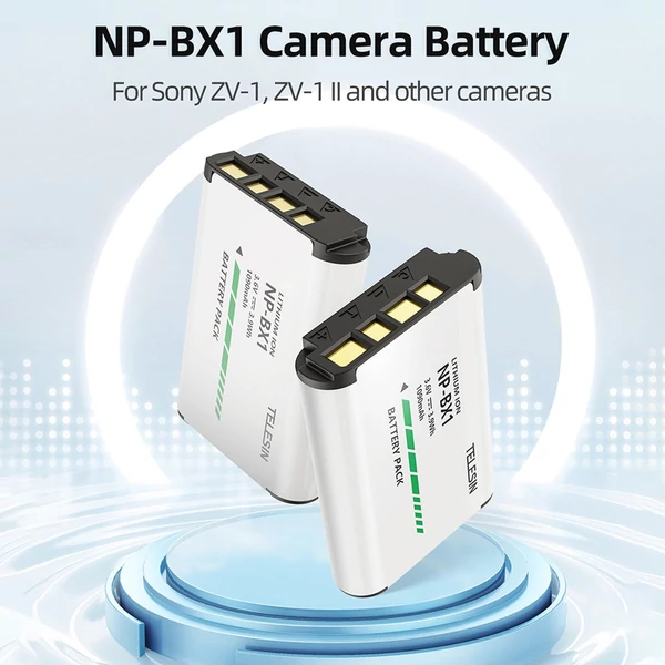 TELESIN NP-BX1 1090mAh fényképezőgép újratölthető akkumulátor
