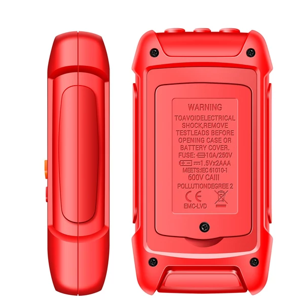 ANENG M113 digitális mini multiméter teszter Intelligens AC/DC feszültségmérő - Piros