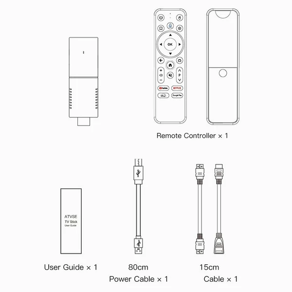 TV Stick Android 10.0 Smart TV Box streaming médialejátszóhoz