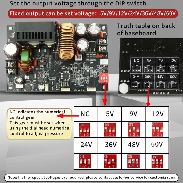 CNC állítható egyenáramú stabilizált feszültségű tápegység (LCD kijelzővel)