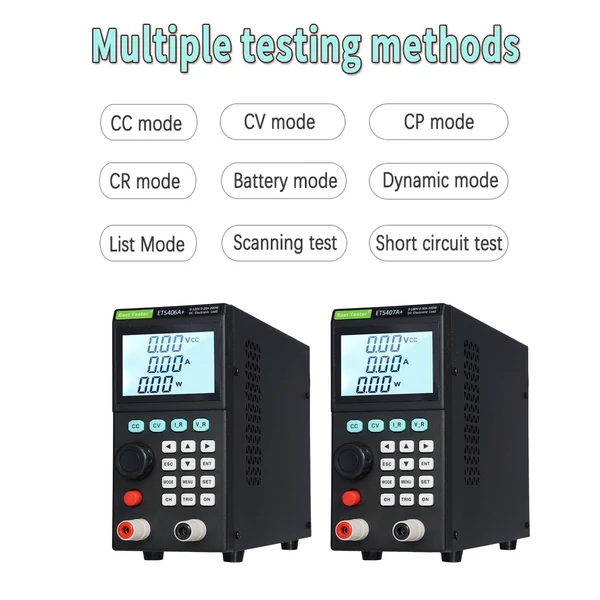East Tester ET5406A+ 200W 0-120V 0-20A programozható DC elektronikus terhelésmérő