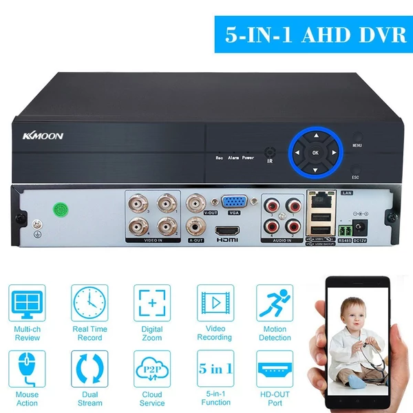 DVR 4-utas 5M-N analóg DVR HD DVR felügyeleti gazdagép