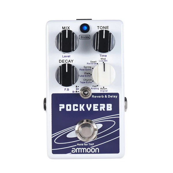 ammoon POCKVERB visszhang & késleltetés gitáreffektus pedál