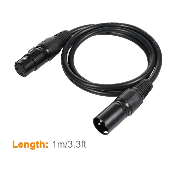 1 m-es DMX512 jelkábel Canon kábel/mikrofonkábel XLR kábel (10 db)