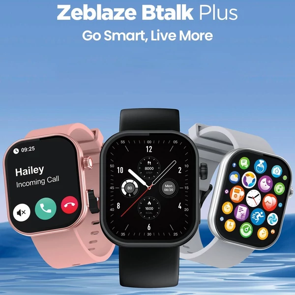 Zeblaze Btalk Plus okosóra 2,03 hüvelykes HD színes kijelzővel Bluetooth telefonhívások - Ezüst