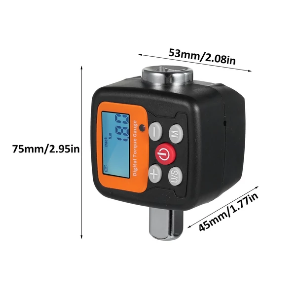 ENGC-340 digitális kijelzős nyomatékmérő 1/2" - 1/4", 1/2" - 3/8" adapterekkel