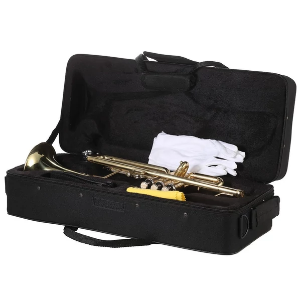 ammoon Trombita Bb lapos sárgaréz, arany festésű, kiváló, tartós hangszer