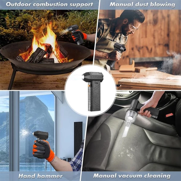 Mini Turbo Jet ventilátor, újratölthető 52 m/s - 8000 mAh, ventilátor