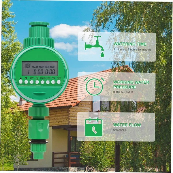 Programozható kimeneti tömlő csaptelep időzítő 3/4", 1/2" csap