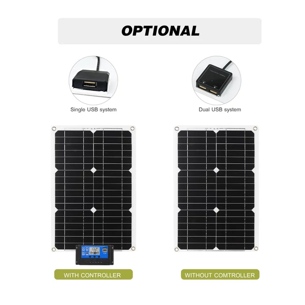 18W-os 12V-os napelem-készlet hálózaton kívüli monokristályos modul - 1. típus