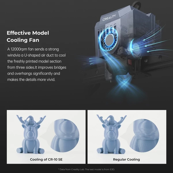 Creality CR10-SE 3D nyomtató Automatikusan szintező beépített platform 220x220x265mm támogatás Távirányító