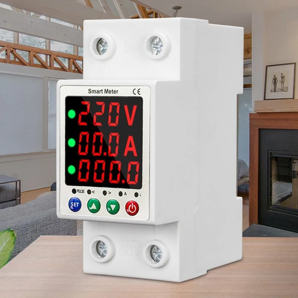 Automatikus visszazáródásvédő intelligens mérési megszakító LCD kijelzővel