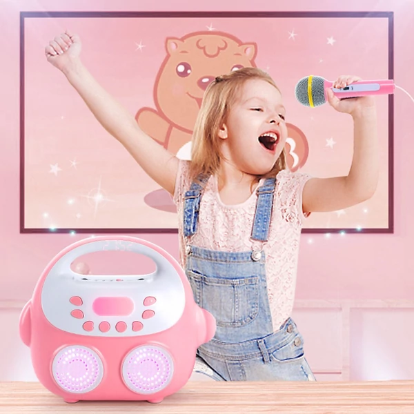 PN-22 éneklőgép hordozható karaoke gép - Pink