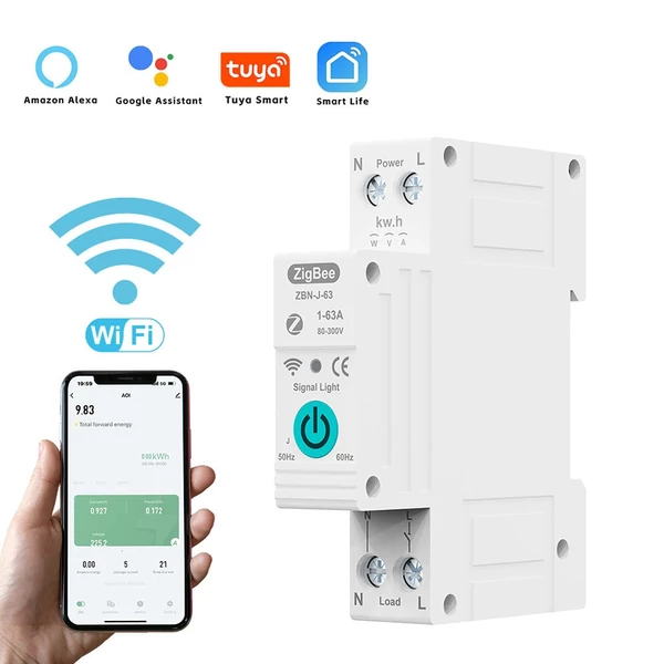 TUYA ZigBee intelligens áramkör-megszakító távirányító hangvezérlés kapcsoló