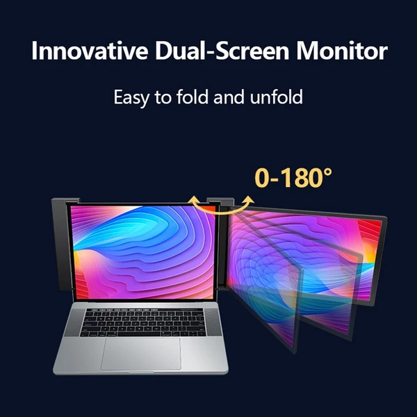 14 hüvelykes laptopbővítő képernyő, hordozható monitor laptophoz - Ezüst