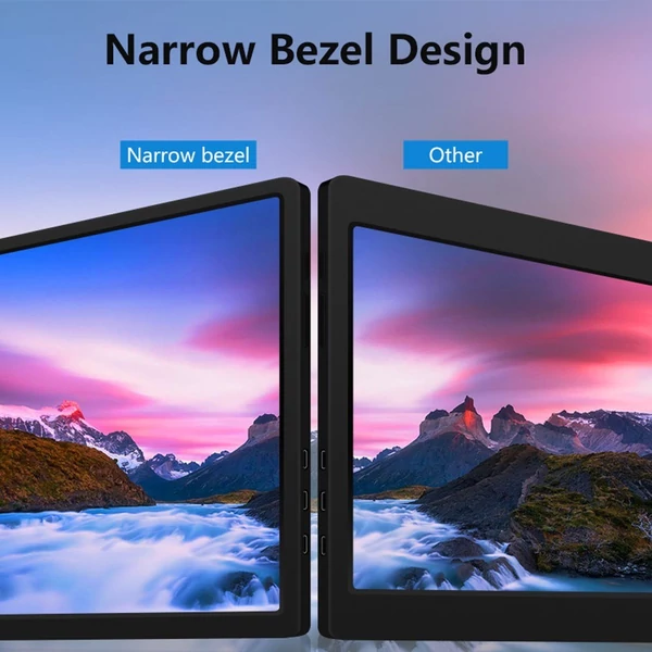 14 hüvelykes laptopbővítő képernyő, hordozható monitor laptophoz - Ezüst
