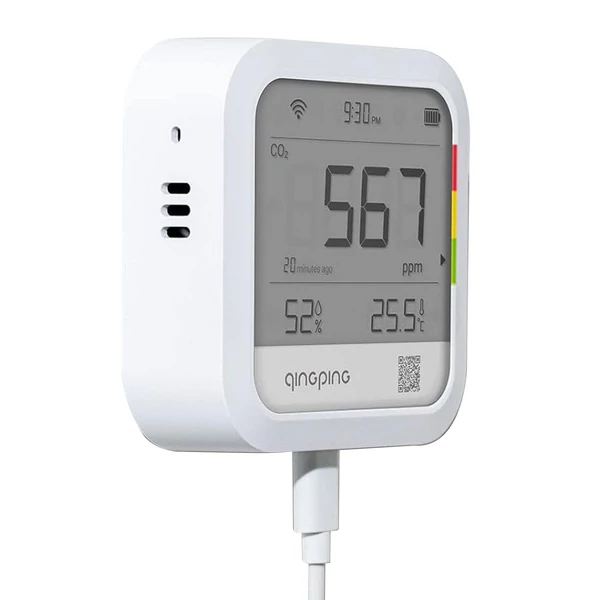 QingPing CGP22C CO2 érzékelő hőmérséklet és páratartalom monitor