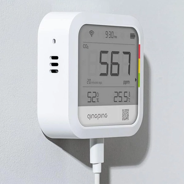 QingPing CGP22C CO2 érzékelő hőmérséklet és páratartalom monitor
