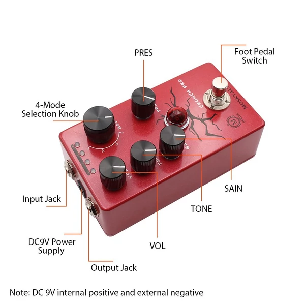 MOSKYAUDIO Gitártorzító pedál Elektromos gitáreffektek pedál első színpadi effektor