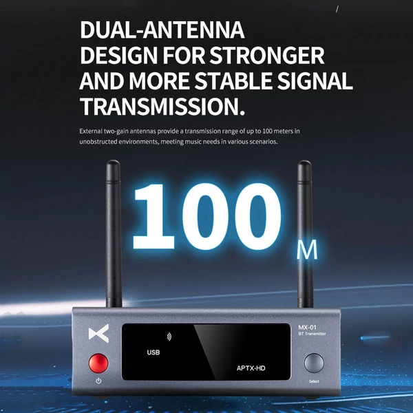 XDuoo MX-01 BT 5.3 audió adó hordozható vezeték nélküli BT adapter