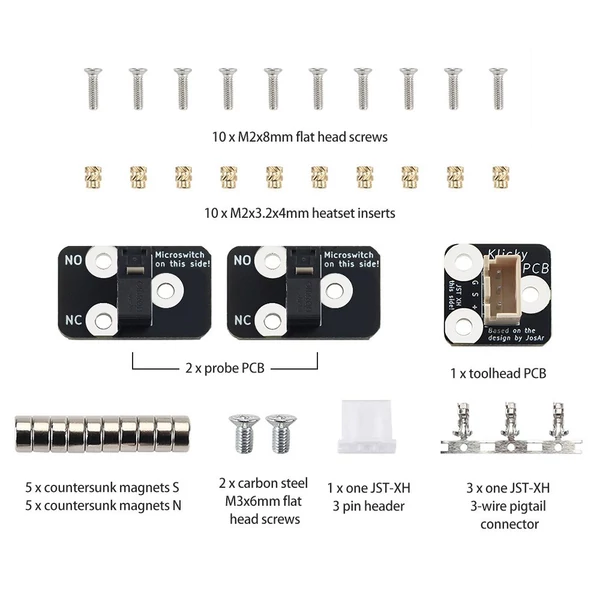 A Voron2.4/Trident 3D nyomtatókkal kompatibilis PCB Klicky PCB Kit