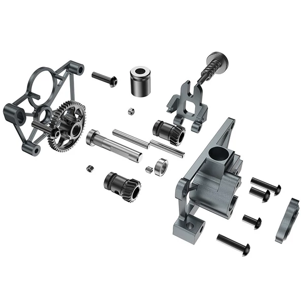 CNC teljesen fém Sherpa mini extruder magas hőmérsékletű, könnyű súlyú készlet (36 Moons motorral)