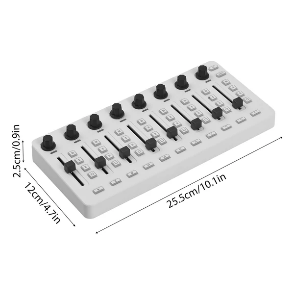 M-VAVE SMK-MIXER MIDI vezérlő MIDI keverőpult 43 gombbal 8 gombbal 8 nyomógombbal