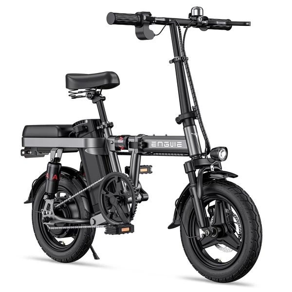 ENGWE T14 Ebike 14 hüvelykes, 250 W-os agymotor többszörös felfüggesztésű, összecsukható elektromos kerékpár 50-60 km átfutási mód tartomány