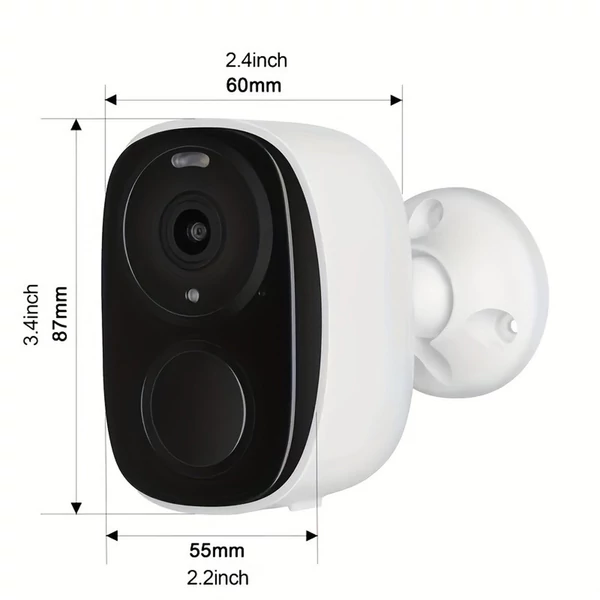 3 MP vezeték nélküli biztonsági kamera kültéri beltéri kamera Ultra HD 2K 2304x1296P éjjellátó otthoni kamera