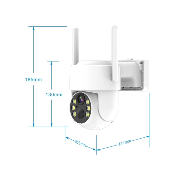 4 MP-es, alacsony fogyasztású napelemes Wifi megfigyelő kamera napelemmel