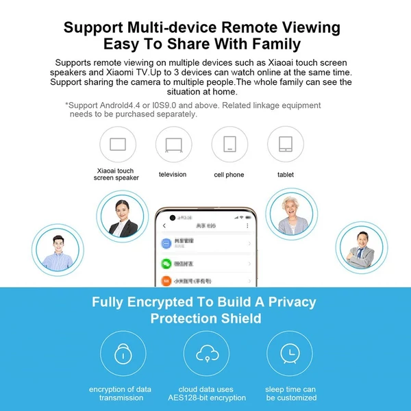 Xiaomi Smart SE 360 PTZ 1080P HD babafelügyeleti WiFi webkamera