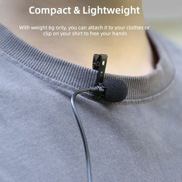 PULUZ Lavalier Clip-on mikrofon C típusú csatlakozóval