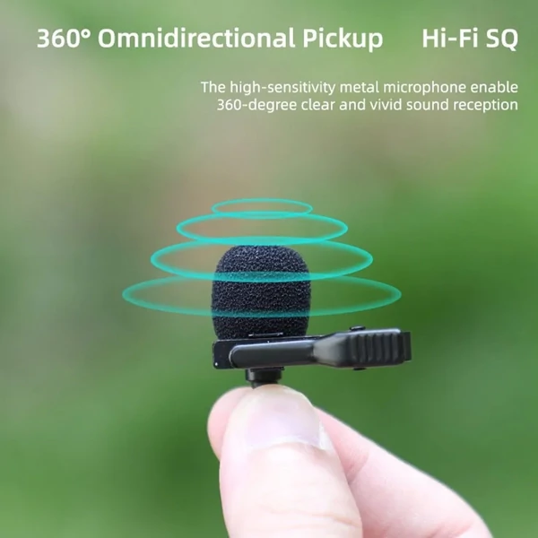 PULUZ Lavalier Clip-on mikrofon C típusú csatlakozóval
