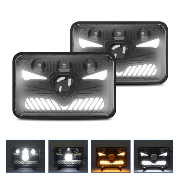 2x6 LED fényszóró 5 hüvelykes négyzet alakú LED fényszóró