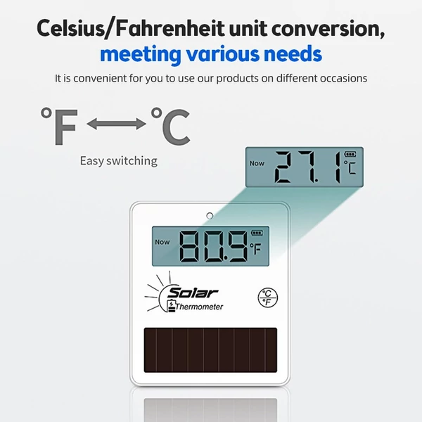 Digitális beltéri, nagy pontosságú hőmérséklet és páratartalom monitor - Fehér