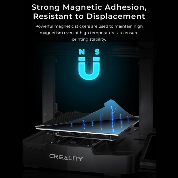 Creality 235x235 mm-es kétoldalas nyomtatóplatform táblakészlet - Fényes PET + bevont PEI