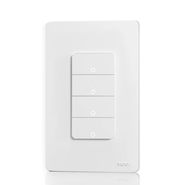 Tuya Wifi intelligens otthoni rugós háttérvilágítás kapcsoló hangvezérléssel - 4 utas