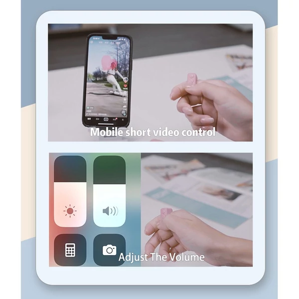 D01 ProTikTok görgető gyűrű Kindle oldalforgató távoli fotókattintó - Pink