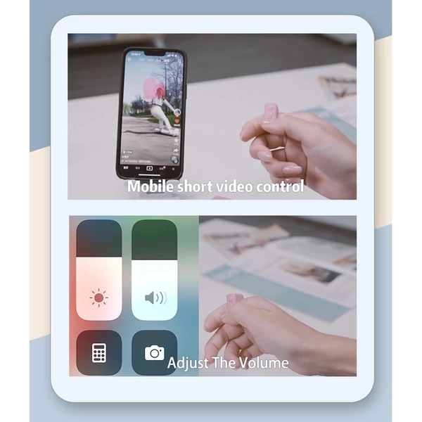 D01 ProTikTok görgető gyűrű Kindle oldalforgató távoli fotókattintó - Fehér