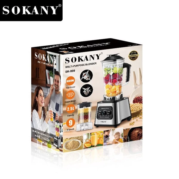 SOKANY SK999 Turmixgép shake-hez és turmixokhoz - Ezüst