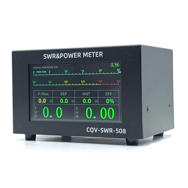 200 W-os nagy teljesítményű digitális SWR mérő 1,8-54 MHz frekvenciájú 4,3 hüvelykes IPS színes kijelzővel