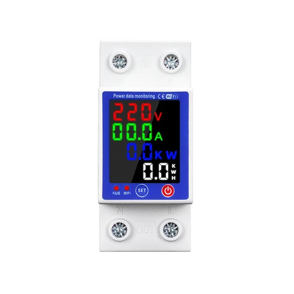 Automatikus visszazáródásvédő intelligens mérési megszakító LCD kijelzővel - Narancs