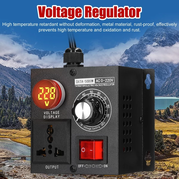AC220V 5000W fokozatmentes feszültségszabályozó