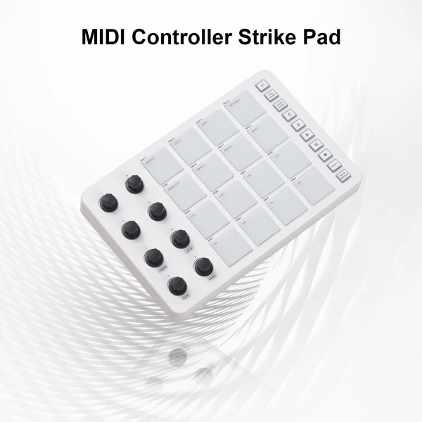 M-VAVE hordozható MIDI kontroller Strike Pad RGB háttérvilágítású MIDI billentyűzet, SMC-PAD