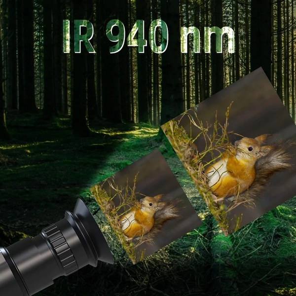 Digitális 1080P infravörös éjjellátó monokuláris 940 nm-es infravörös zseblámpával - Alap változat