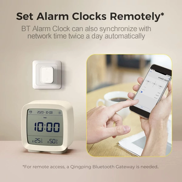 QingPing CGD1 digitális ébresztőóra Intelligens BT APP vezérlés - Zöld