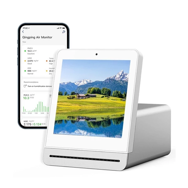 QingPing többfunkciós levegőminőség-figyelő 2 hőmérséklet- és páratartalom-figyelő - Fekete