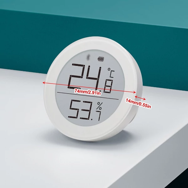QingPing Matter Smart Home hőmérséklet páratartalom monitor E-tinta kijelző érzékelő T verzió szál + BT támogatja az Apple Home alkalmazást - M típus
